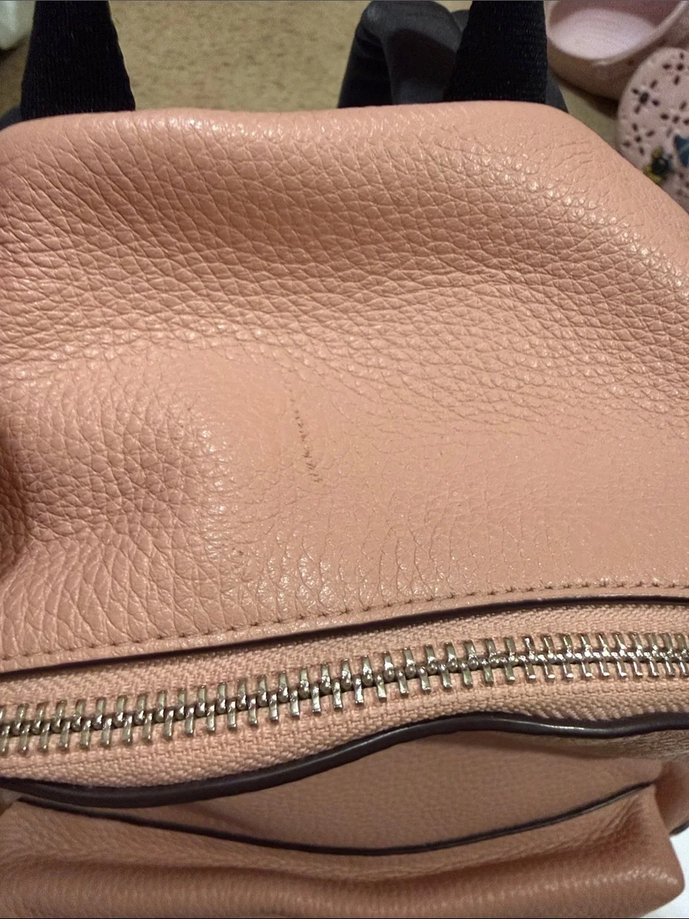 Coach Pebbled Leather Backpack in Dusty Rose - Picture 3 of 4